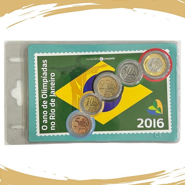 Blister com a Série de Moedas Real 2016 - FC - Edição Temática