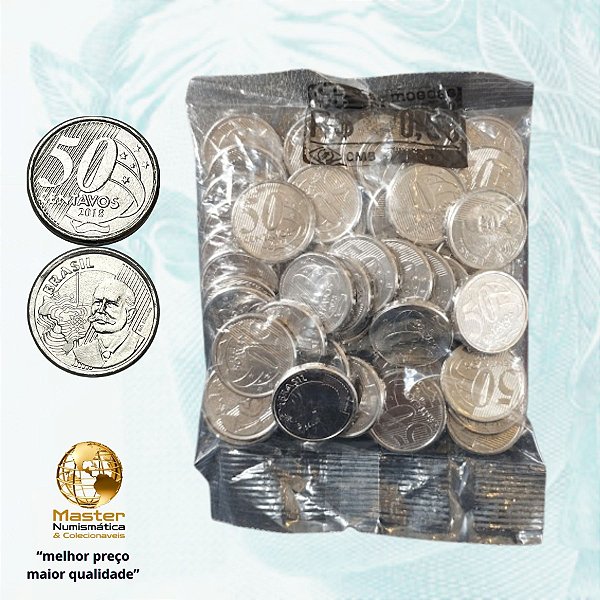 Sachê Lacrado 50 Centavos 2018 - V-563 - 50 Moedas FC