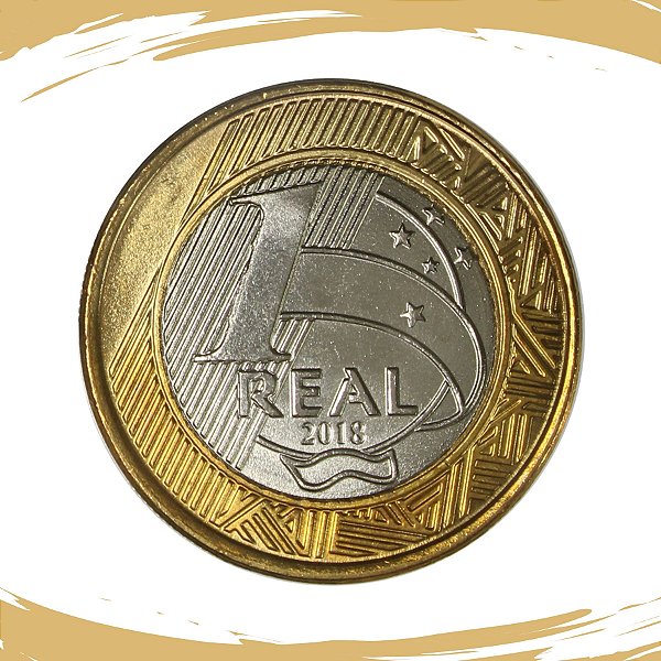 Moeda de 1 REAL 2018 - V-590 - FC