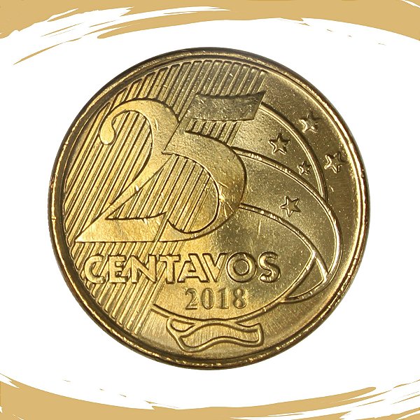 Moeda de 25 Centavos 2018 - V-538 - FC
