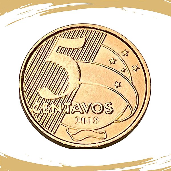 Moeda de 5 Centavos 2018 - V-484 - FC