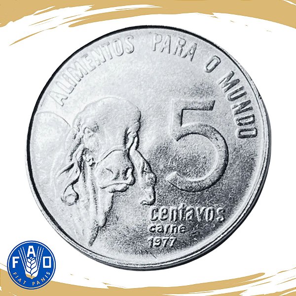 Moeda de 5 Centavos FAO 1977 - V-335 - FC