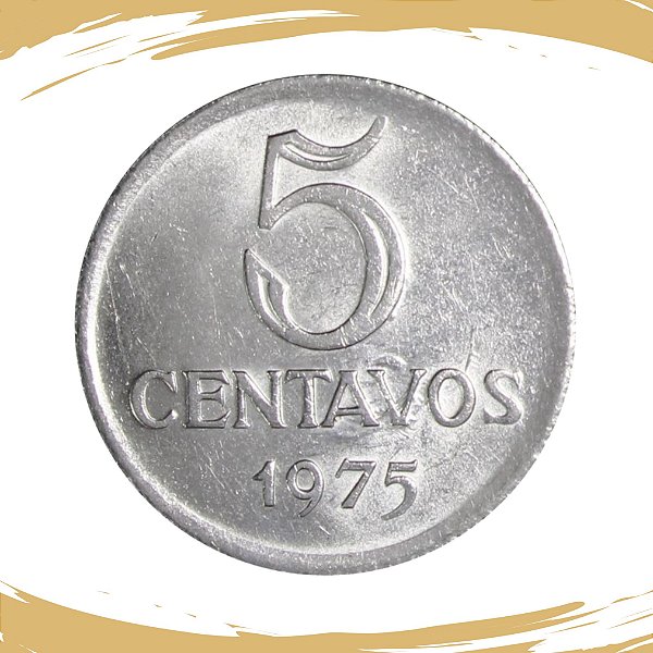 Moeda de 5 Centavos 1975 - V-295 - FC