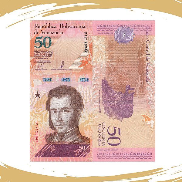 Cédula da Venezuela P-105a - 50 Bolívares Soberano 2018 - FE