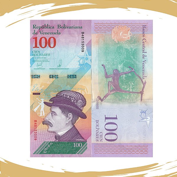 Cédula da Venezuela P-106b - 100 Bolívares Soberano 2018 - FE