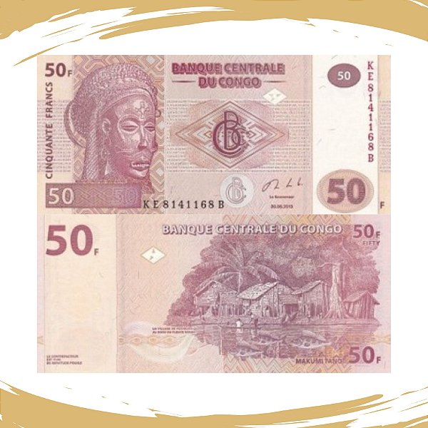 Cédula da Republica do Congo P-97b - 50 Francs 2013 - FE