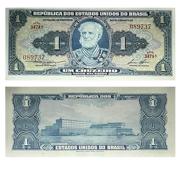 Brasil - Cédula de 1 Cruzeiro 1958 C-013 - Série 3474 - FE