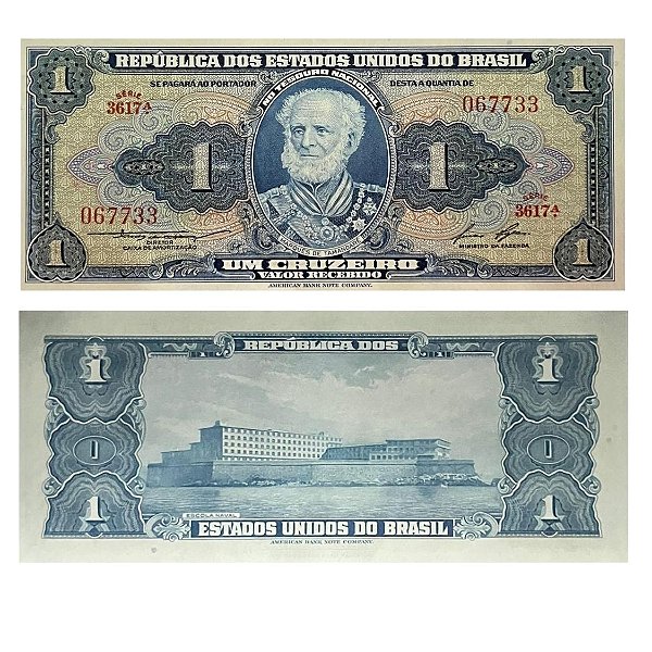 Brasil - Cédula de 1 Cruzeiro 1958 C-013 - Série 3617 - FE