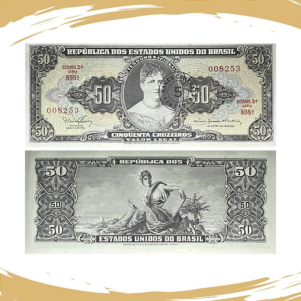 Cédula do Brasil - 5 Centavos 1966 C-115 - 2ª Estampa - Série 898 - FE