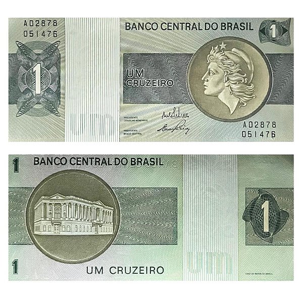 Brasil - Cédula de 1 Cruzeiro 1970 C-129 - A02878 - Efigie - FE