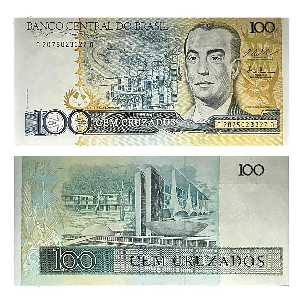 Brasil - Cédula de 100 Cruzados 1987 C-187 - JK - FE