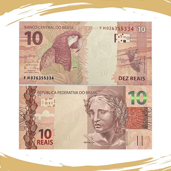 Cédula Do Brasil - 10 Reais 2017 C-348 - FH - 2ª Familia - Meirelles/Goldfajn - FE