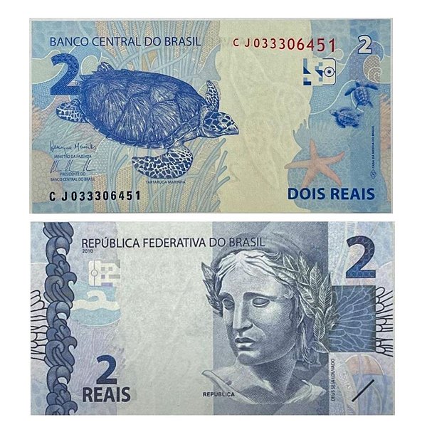 Brasil - Cédula de 2 Reais 2015 C-335 - CJ - Rara - Meirelles/Tombini - FE