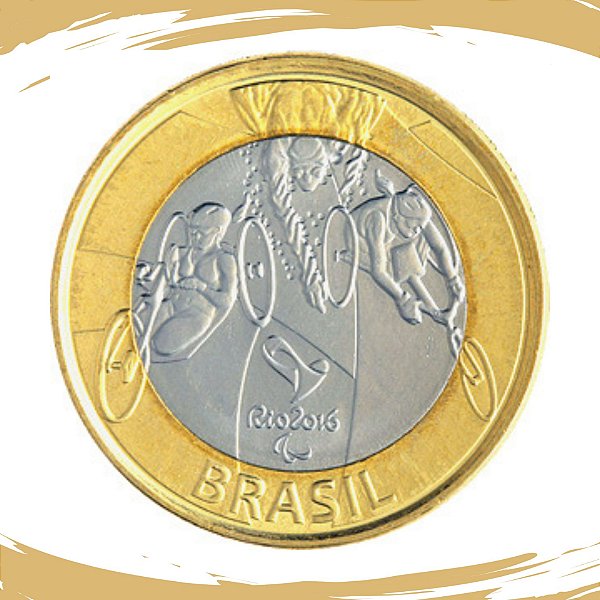 Moeda 1 Real 2014 Paratliatlo - V-610 - Flor de Cunho