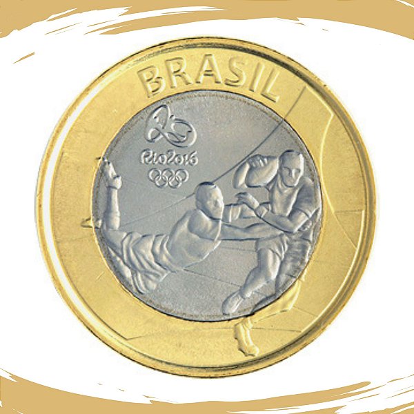 Moeda 1 Real 2015 Rugbi - V-614 - Flor de Cunho