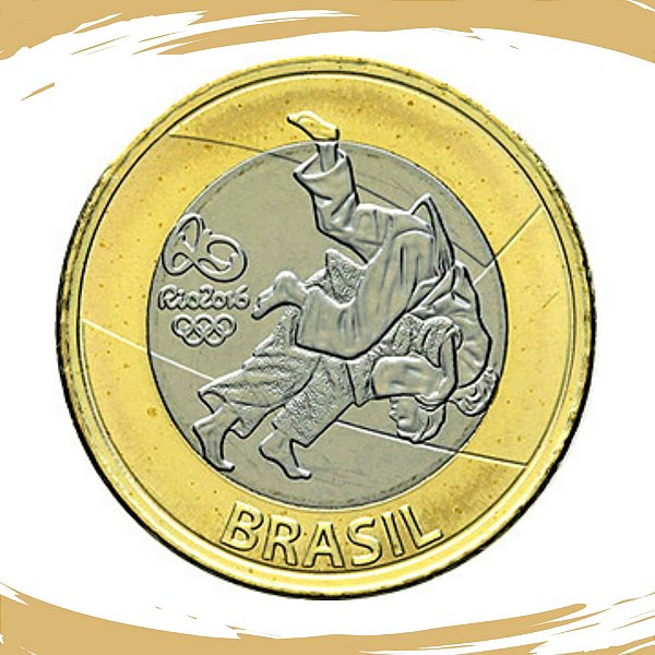 Moeda 1 Real 2015 Judô - V-618 - Flor de Cunho