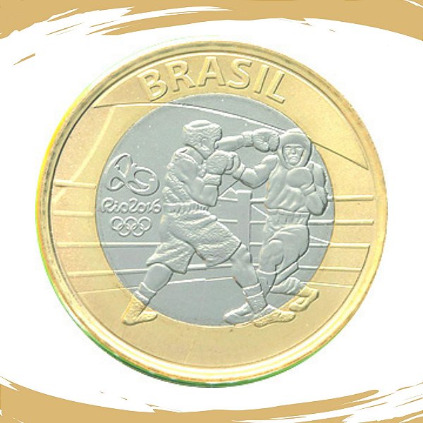 Moeda 1 Real 2016 Boxe - V-619 - Flor de Cunho