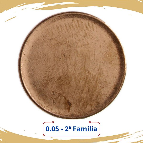Disco Liso de 5 Centavos 1998 a hoje - 2ª  Familia - V-464 a V-490 - FC