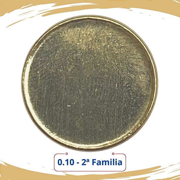Disco Liso de 10 Centavos 1998 a hoje - 2ª  Familia - V-491 a V-517 - FC