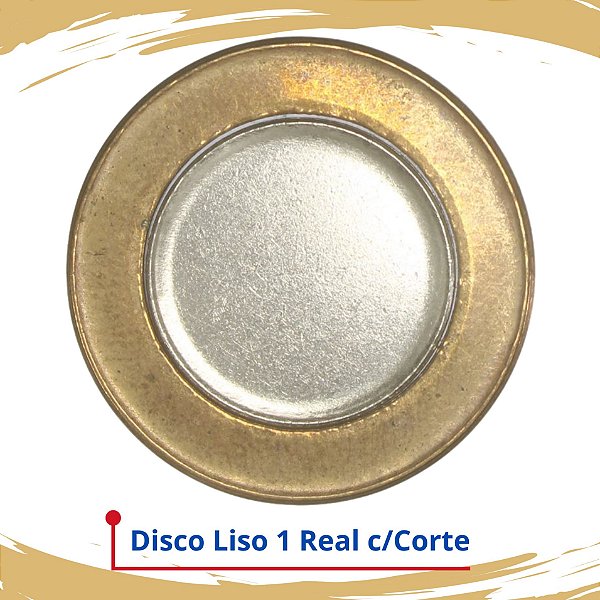Disco Liso de 1 Real 2002 a hoje - 2ª  Familia - V-574 a V-596 - Com Corte - FC