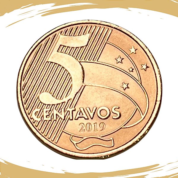 Moeda de 5 Centavos 2019 - V-485 - FC