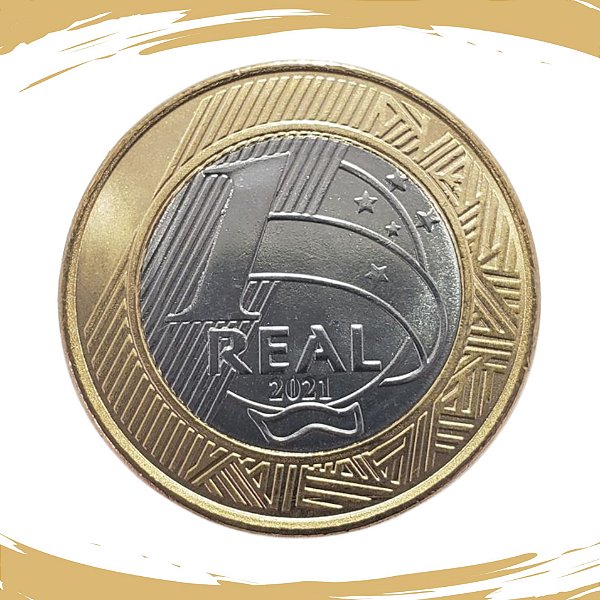 Moeda de 1 REAL 2021 - V-593 - FC