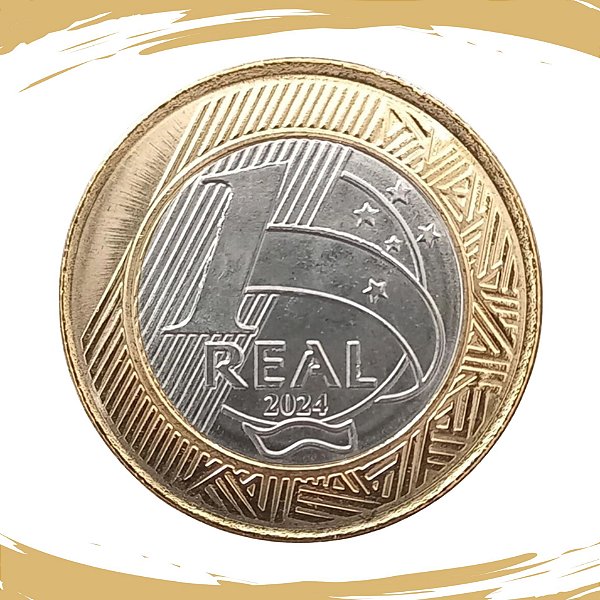 Moeda de 1 REAL 2024 - Efigie - V-596 - FC