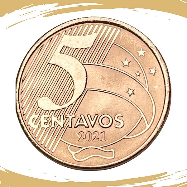 Moeda de 5 Centavos 2021 - V-487 - FC