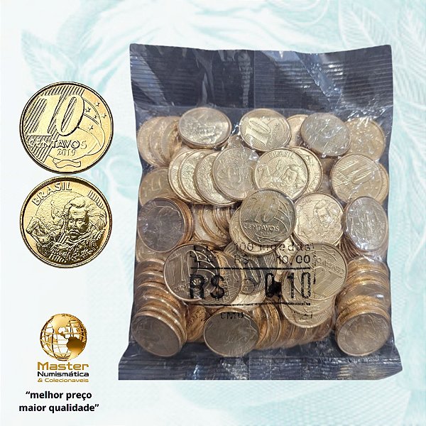 Sachê Lacrado 10 Centavos 2019 - V-512 - 100 Moedas FC