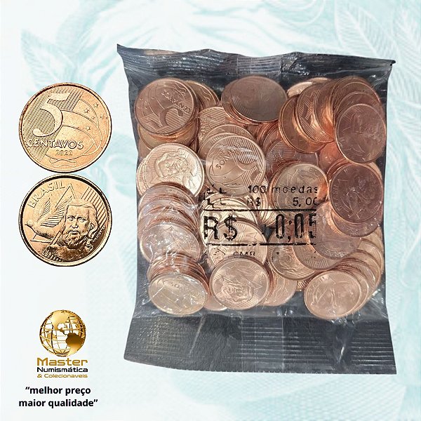 Sachê Lacrado 5 Centavos 2022 - V-488 - 100 Moedas FC