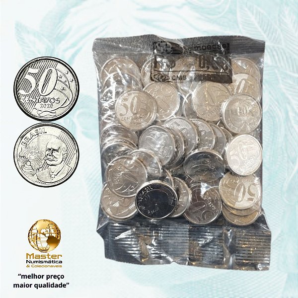 Sachê Lacrado 50 Centavos 2020 - V-565 - 50 Moedas FC