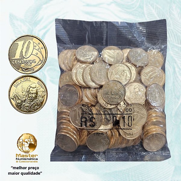 Sachê Lacrado 10 Centavos 2023 - V-516 - 100 Moedas FC