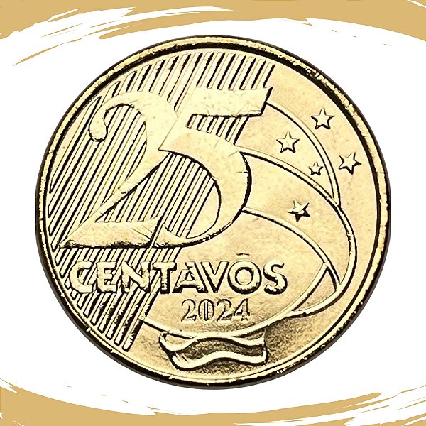 Moeda de 25 Centavos 2024 - V-544 - FC