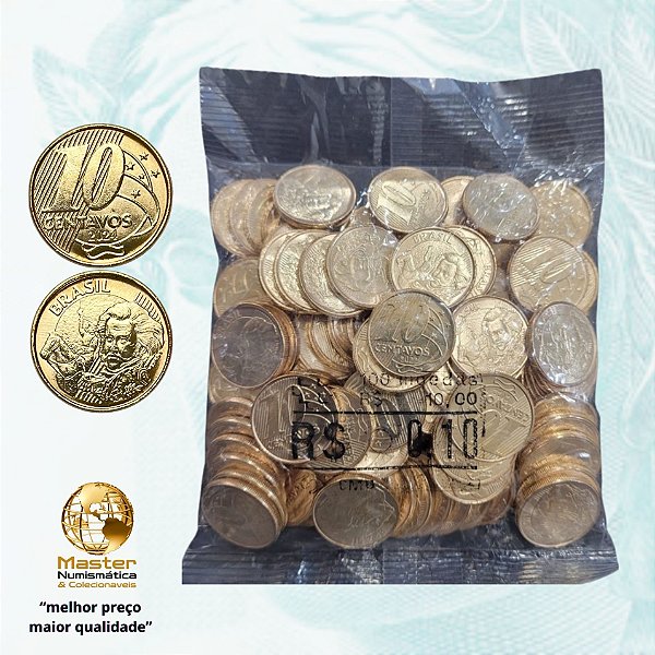 Sachê Lacrado 10 Centavos 2024 - V-517 - 100 Moedas FC