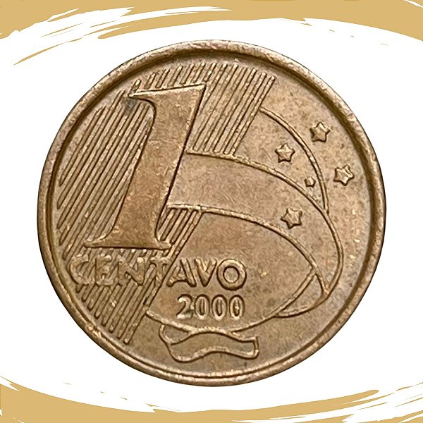 Moeda de 1 CENTAVO 2000 - V-459 - RARA - Circulada