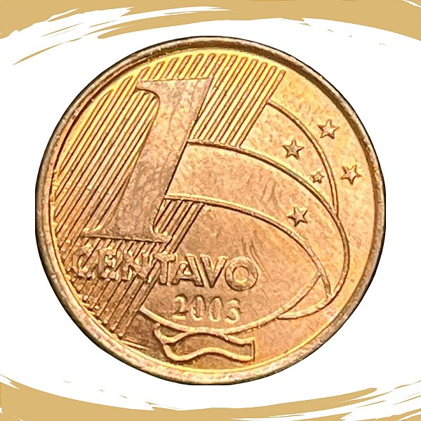 Moeda de 1 CENTAVO 2003 - V-462 - RARA - Circulada