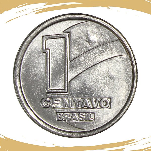 Moeda de 1 Centavo 1989 - V-404 - Boiadeiro - Aço Inox - Flor de Cunho