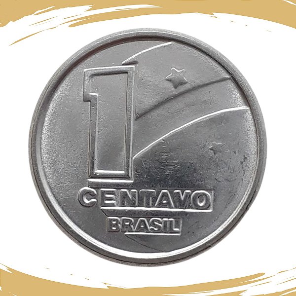 Moeda de 1 Centavo 1990 - V-405 - Aço Inox - Boiadeiro/RARA - Flor de Cunho