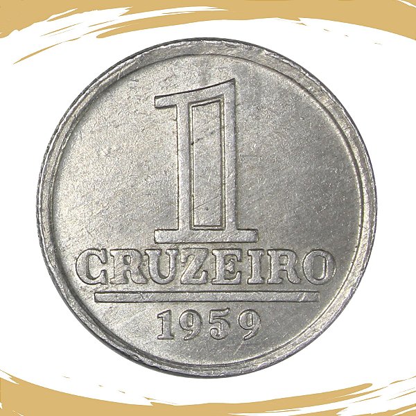 Moeda de 1 Cruzeiro 1959 V-276 - Aluminio - Soberba