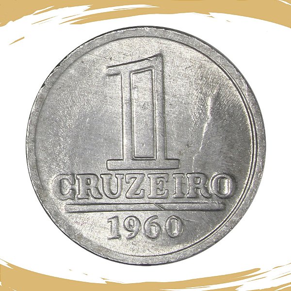 Moeda de 1 Cruzeiro 1960 V-277 - Aluminio - Soberba