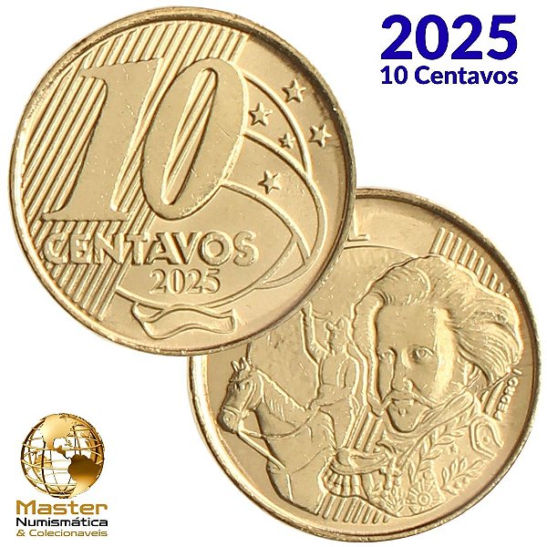 Lançamento - Moeda 10 Centavos 2025 - Flor de Cunho