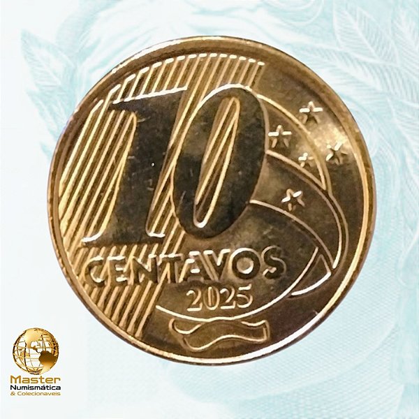 Lançamento - Moeda 10 Centavos 2025 - Flor de Cunho