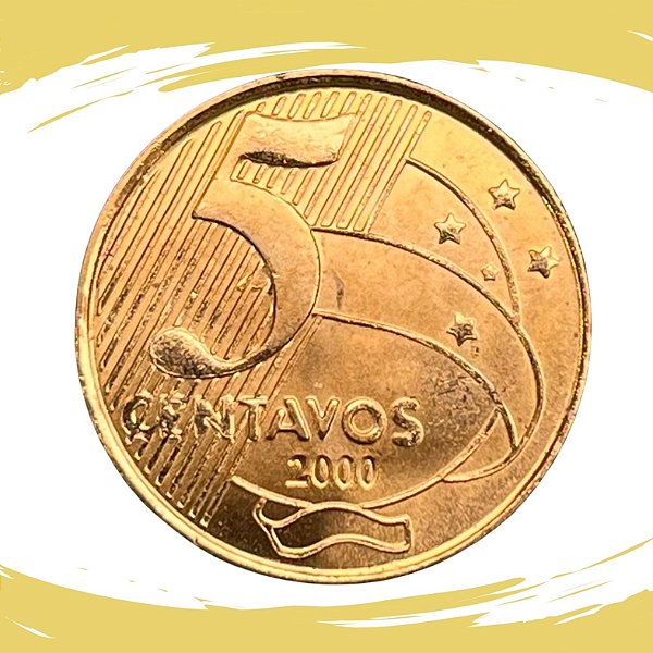 Moeda de 5 Centavos 2000 - RARA - V-466 - FC