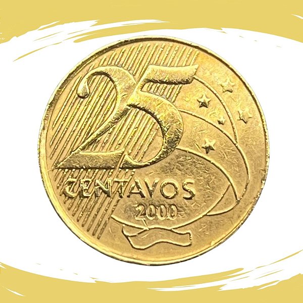 Moeda de 25 Centavos 2000 - RARA - V-520 - FC