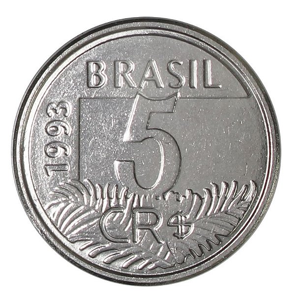 Promoção - Moeda de 5 Cruzeiros Reais 1993 Arara - V-430 - Sob/FC