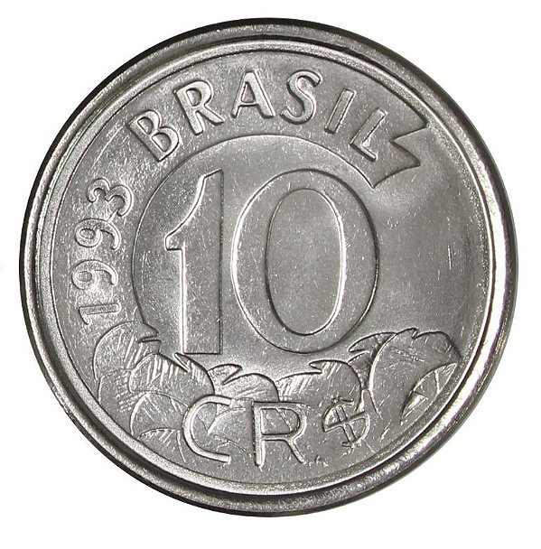 Promoção - Moeda de 10 Cruzeiros Reais 1993 Tamanduá - V-432 - Sob/FC