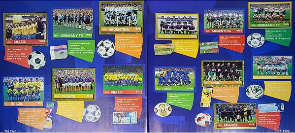 Figurinhas Extras FWC23 a FW29 - Copa do Qatar 2022 - Museu da FIFA 2 - 7 Figurinhas - Original Panini