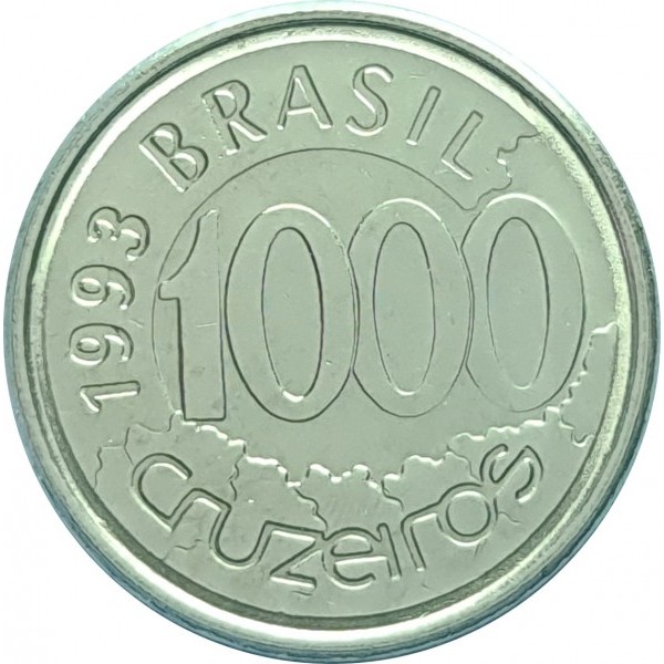 Promoção - Moeda de 1000 Cruzeiros 1993 - V-428 - Acará - Aço Inox - Sob/FC