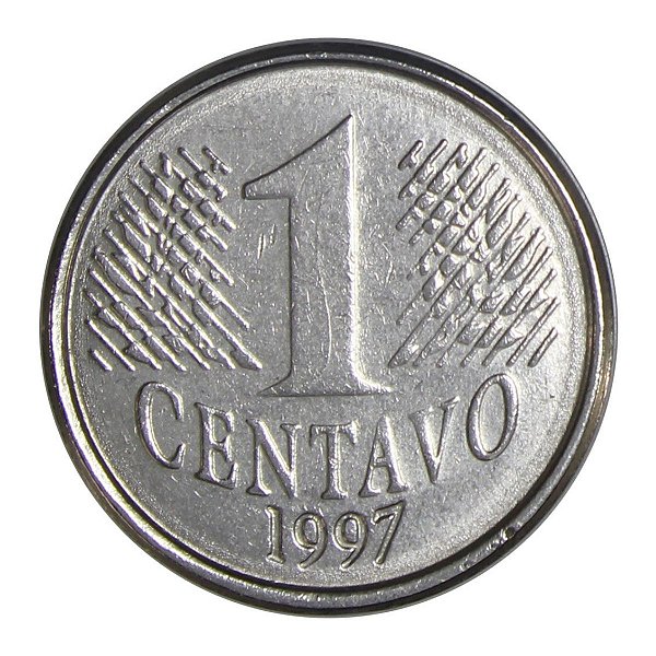 Moeda de 1 Centavo 1997 - V-441 - Aço Inox - 1ª Familia do Real - 20.0mm - 3.0g - Circulada