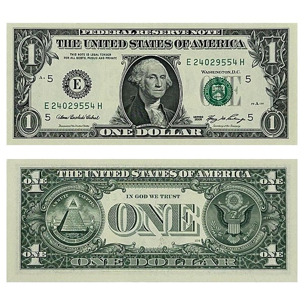 Estados Unidos - Cédula de 1 Dollar 2006 - P-523aE - Letra E (Cleveland) - FE